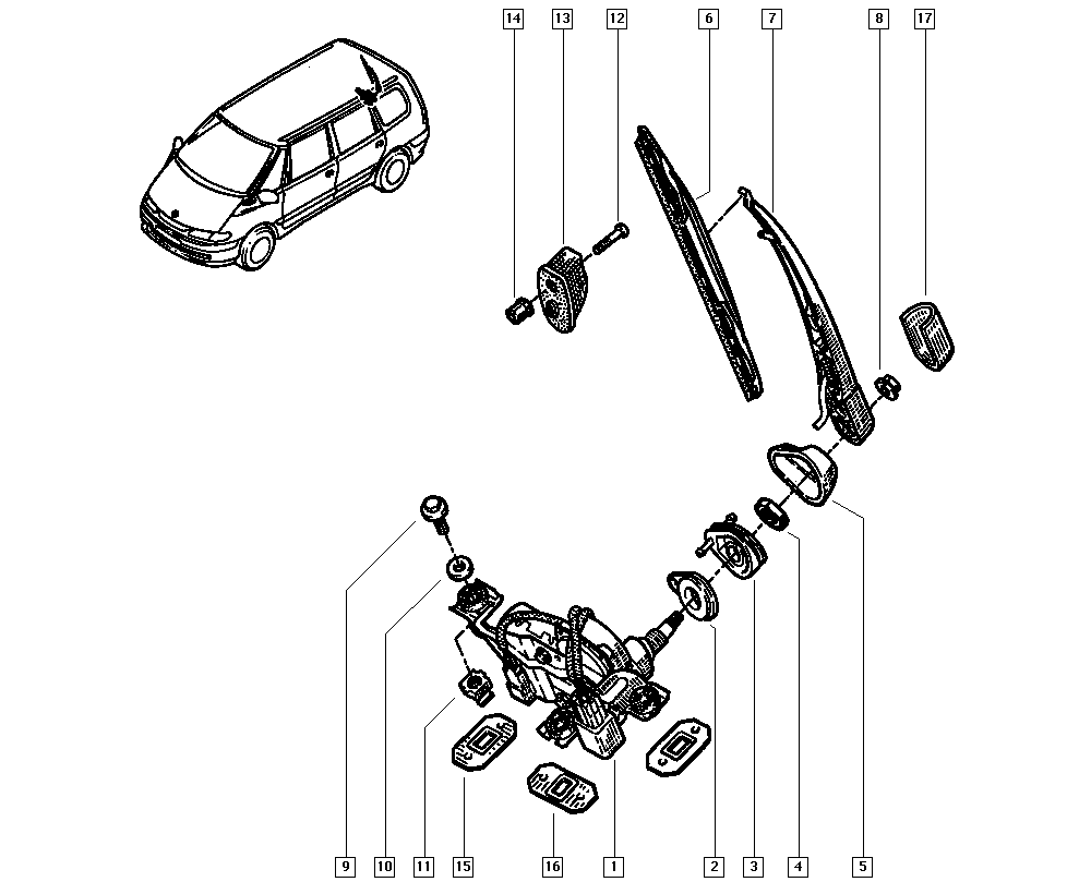 RENAULT 60 25 370 353 - Limpiaparabrisas parts5.com