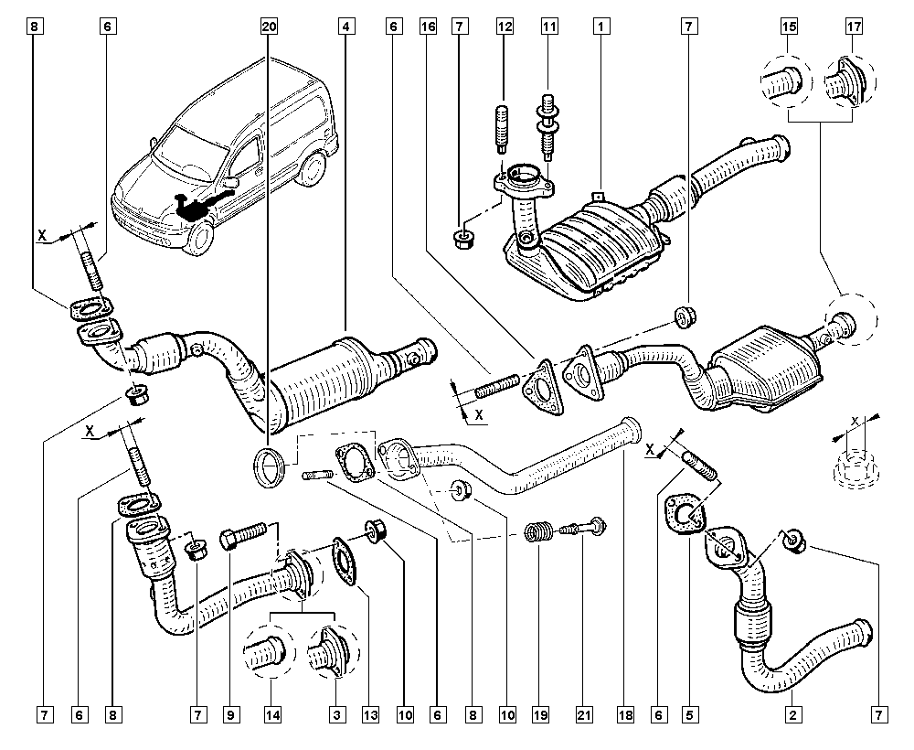 RENAULT 77 03 034 303 - Piulita parts5.com