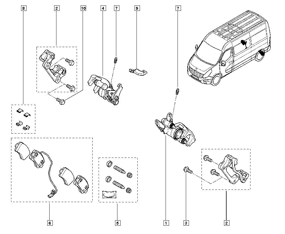 NISSAN 440601186R - Brake Pad Set, disc brake parts5.com