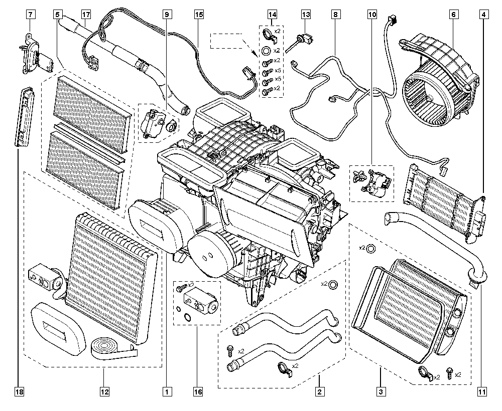 Mercedes-Benz 7701209819 - Топлообменник, отопление на вътрешното пространство parts5.com