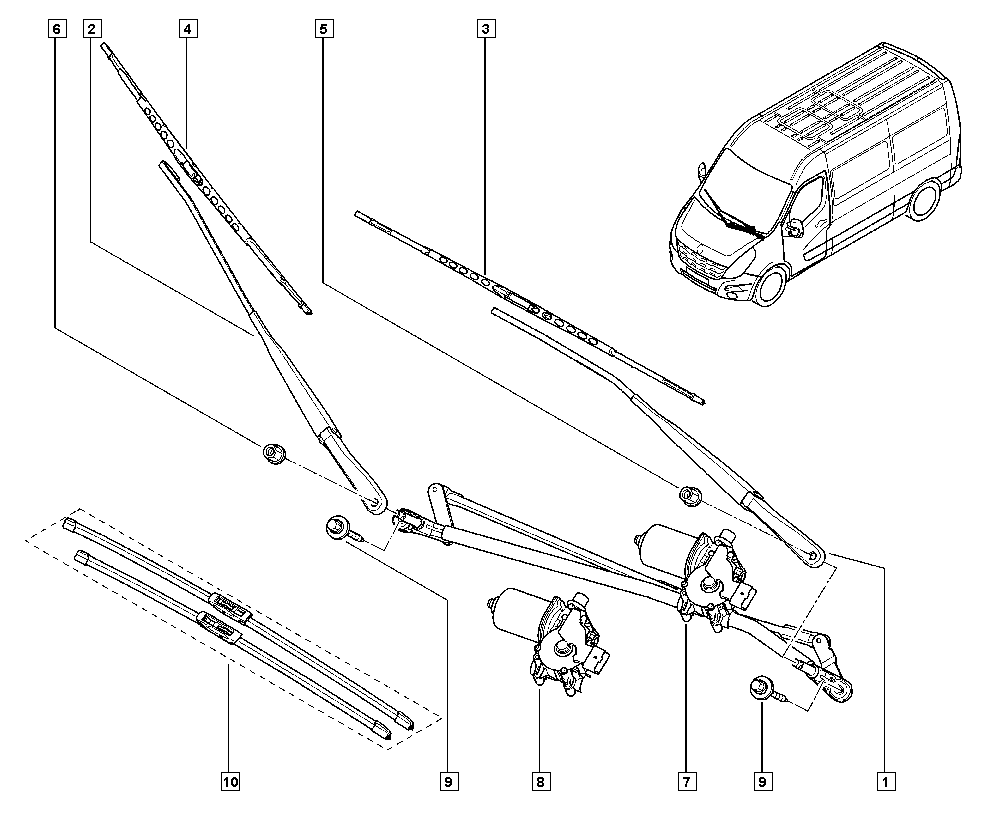 RENAULT 8200734788 - Window Wiper System parts5.com