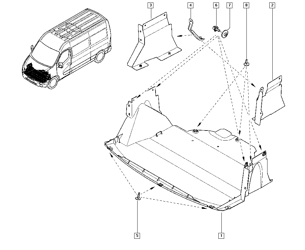 RENAULT 758900011R - Pokrov motorja parts5.com