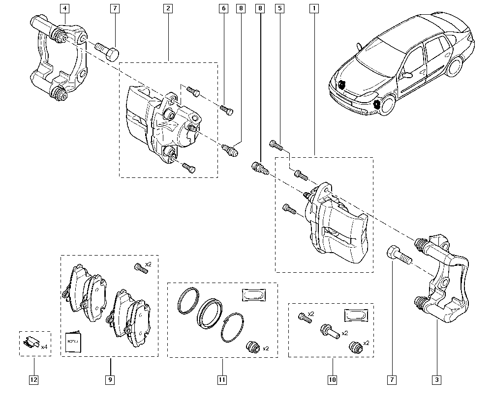 DACIA 7701201769 - Kočione čeljusti parts5.com