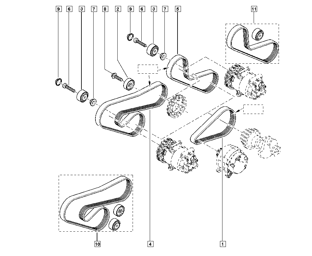 RENAULT 8200830183 - Ozubený klínový řemen parts5.com