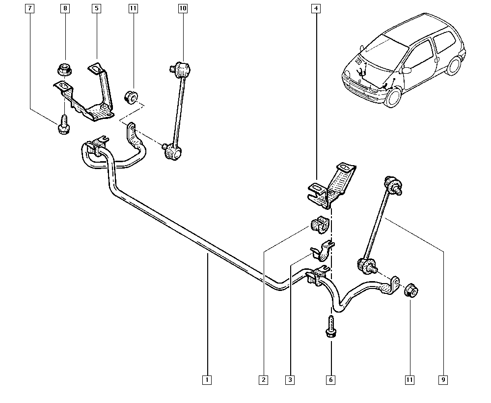 RENAULT 82 00 714 446 - Drog / opornik, stabilizator parts5.com