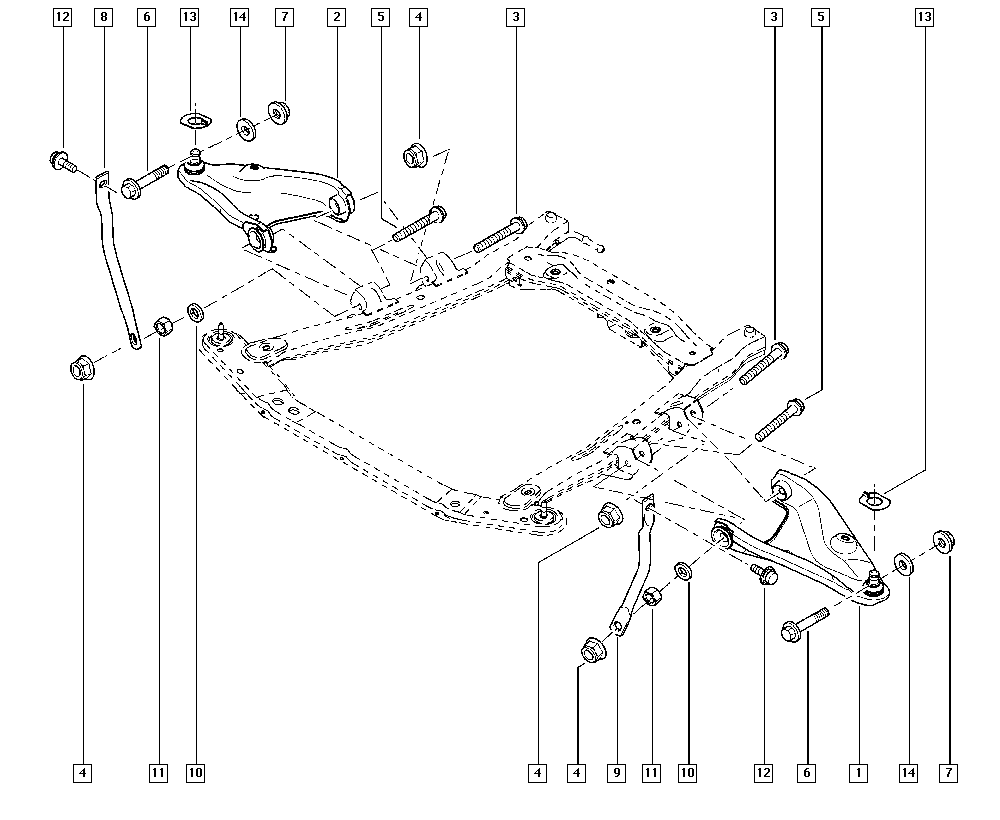 RENAULT 54 50 042 69R - Lenker, Radaufhängung parts5.com