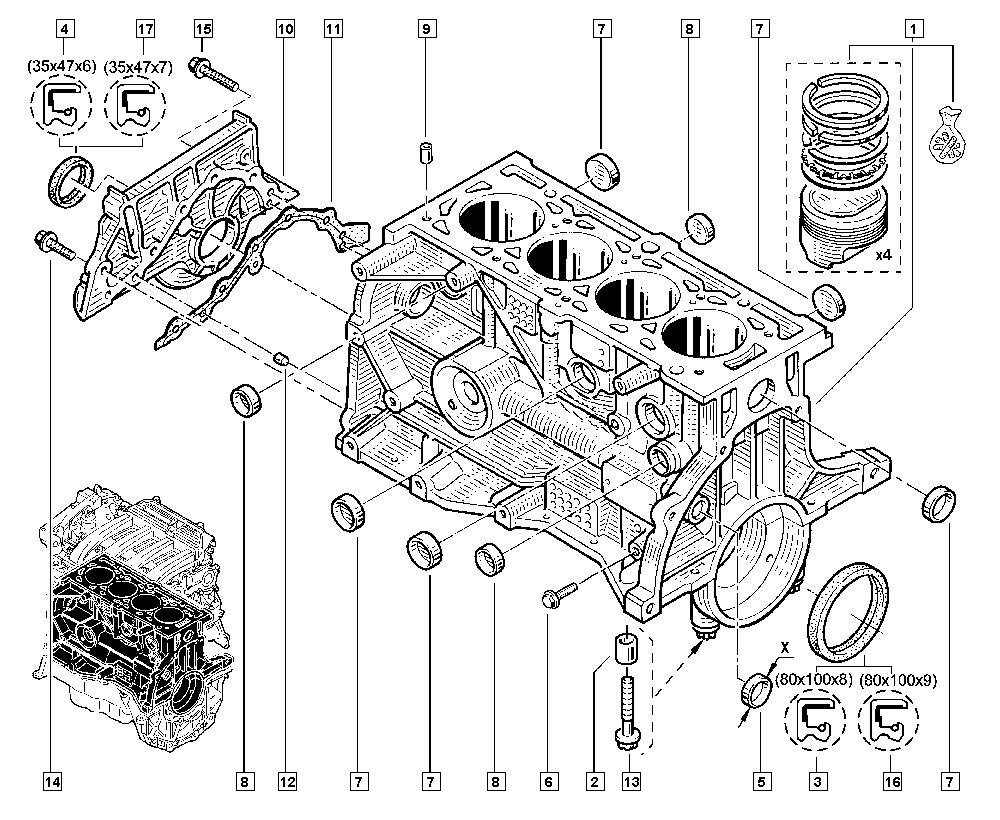 DACIA 77 01 475 009 - Tömítőgyűrű, vezérműtengely parts5.com