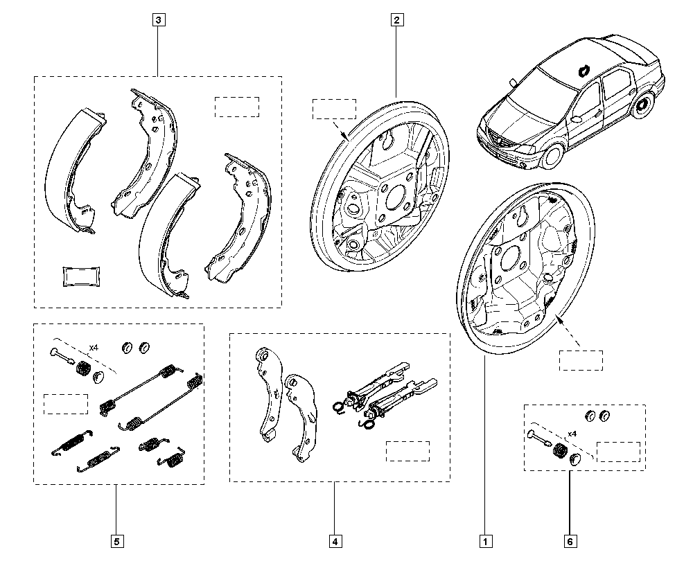 RENAULT 60 01 551 409 - Jarrukenkäsarja parts5.com