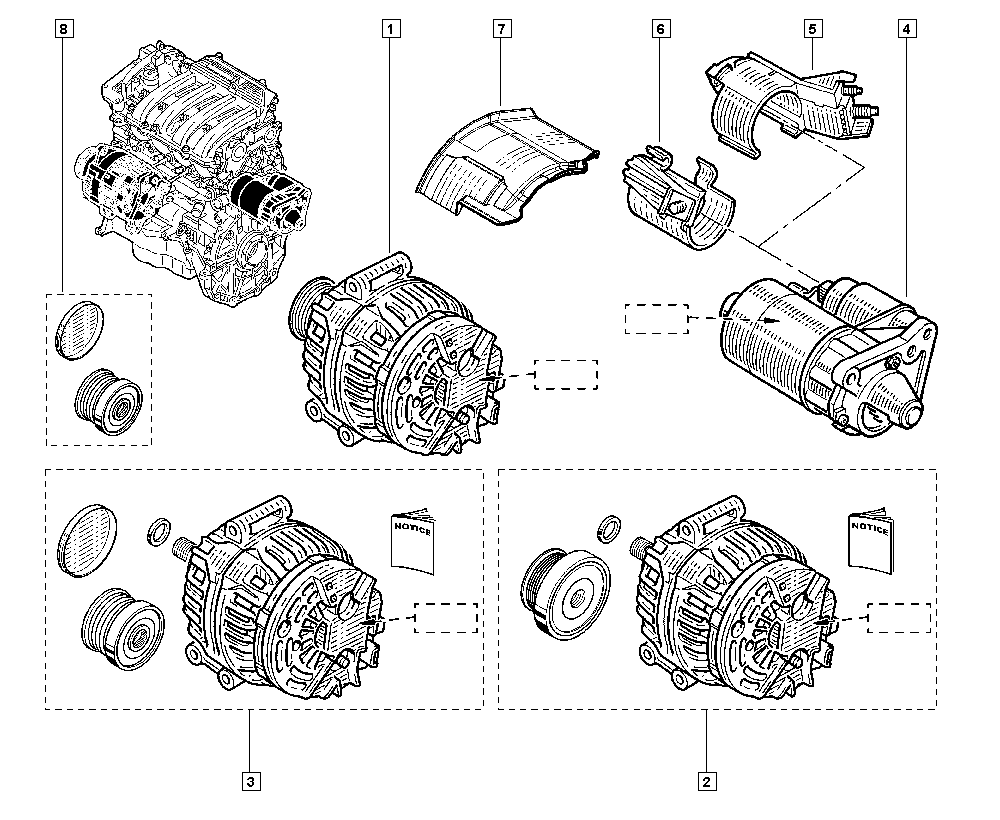 RENAULT 82 00 667 607 - Alternator parts5.com