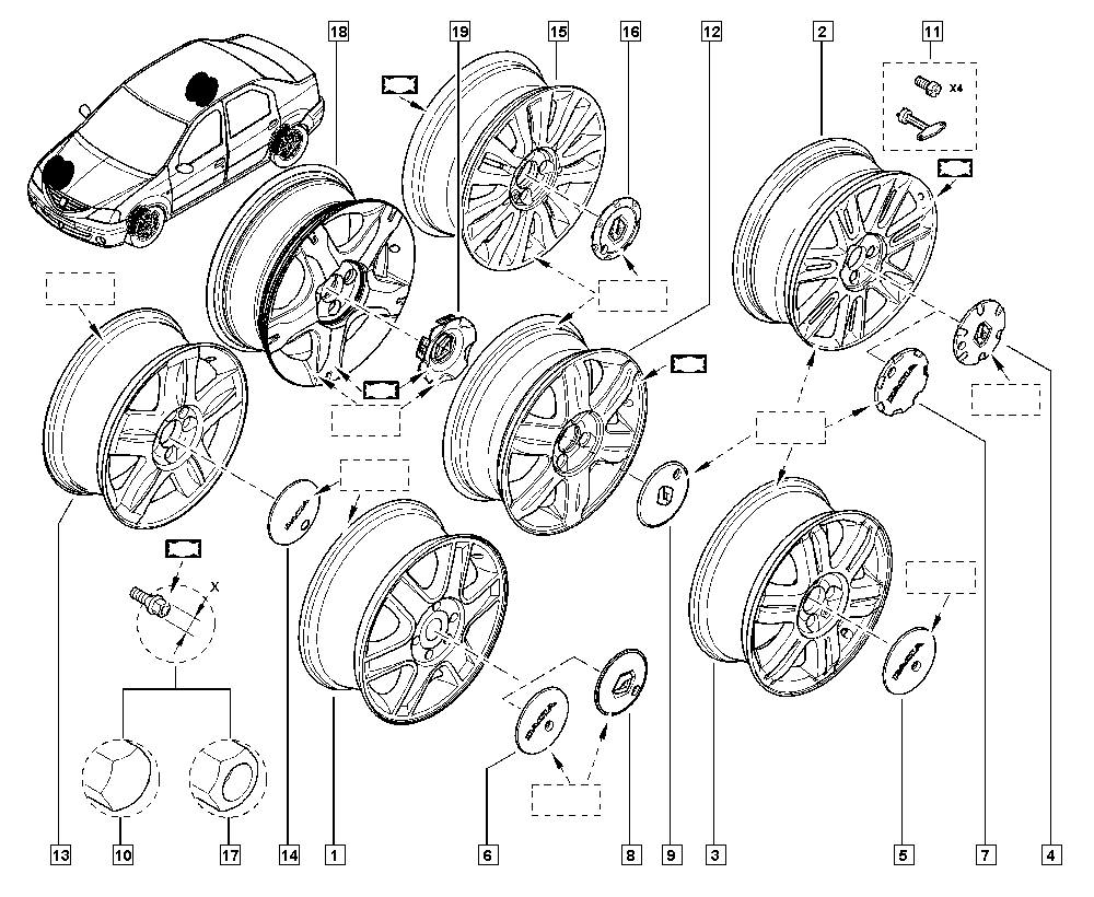 RENAULT 40 22 221 21R - Radschraube parts5.com