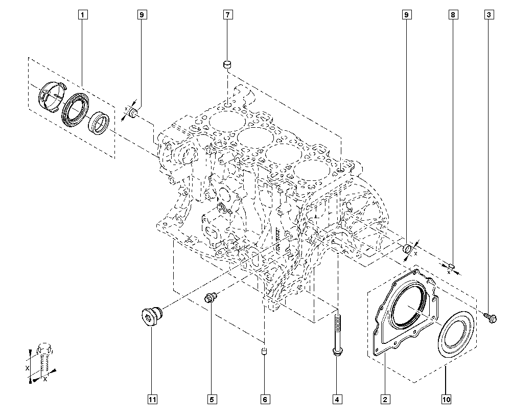 RENAULT 77 01 476 858 - Radijalni zaptivni prsten (semering), radilica parts5.com