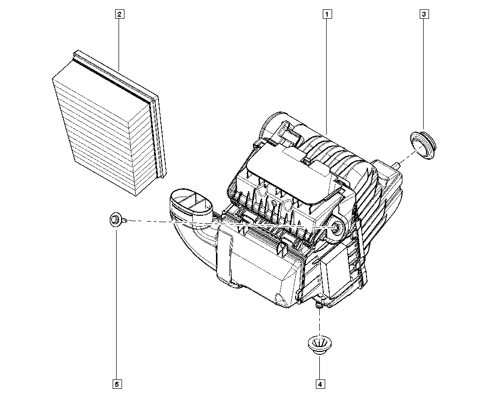 RENAULT 16 54 682 96R - Zracni filter parts5.com