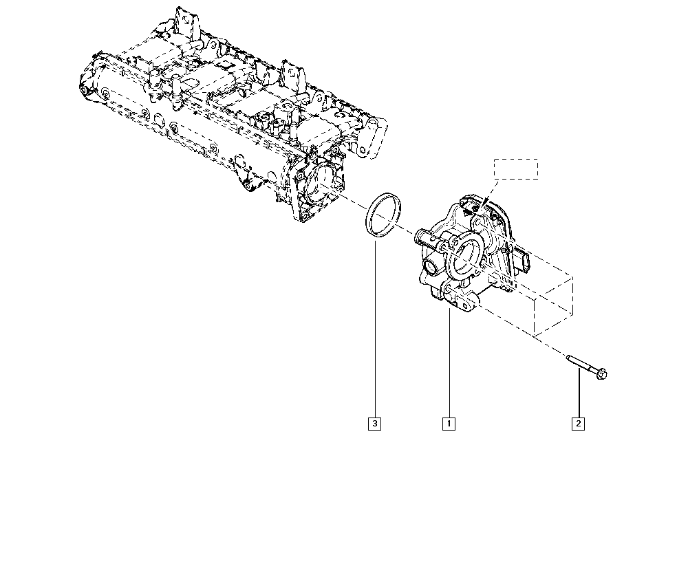 DACIA 16 17 500 01R - GSKT-THROTTLE UNIT parts5.com