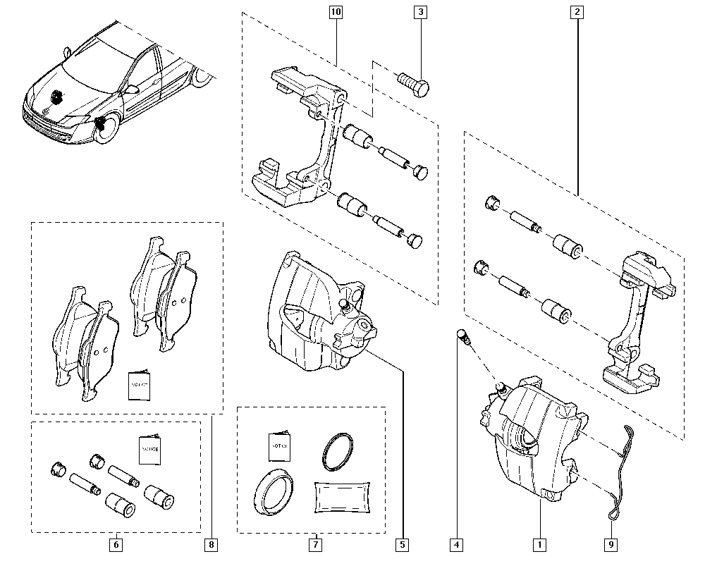 NISSAN 41060-0012R - Тормозные колодки, дисковые, комплект parts5.com