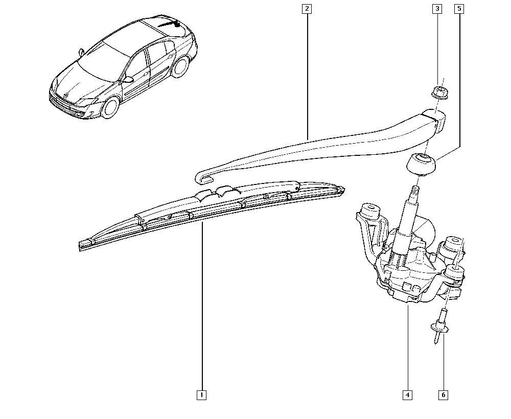 RENAULT 28 79 000 01R - Lamela stergator parts5.com