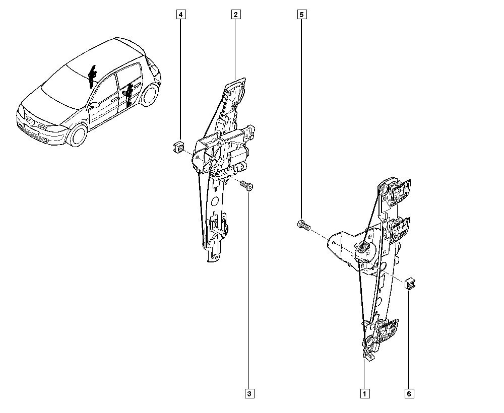 RENAULT 82 01 010 924 - Podnośnik szyby parts5.com