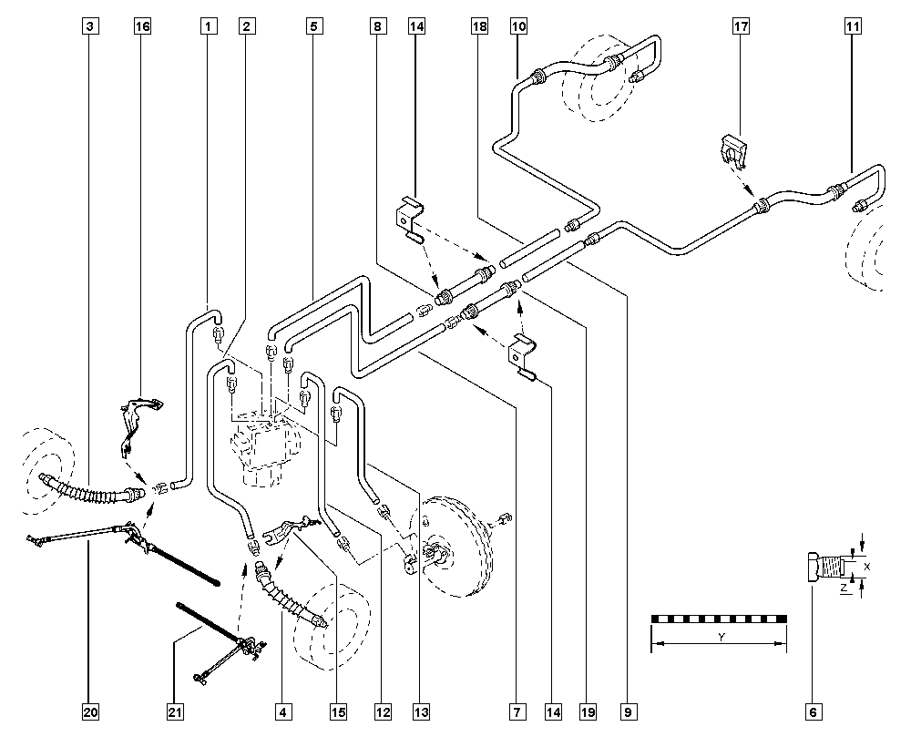 RENAULT 46 21 066 59R - Ελαστικός σωλήνας φρένων parts5.com