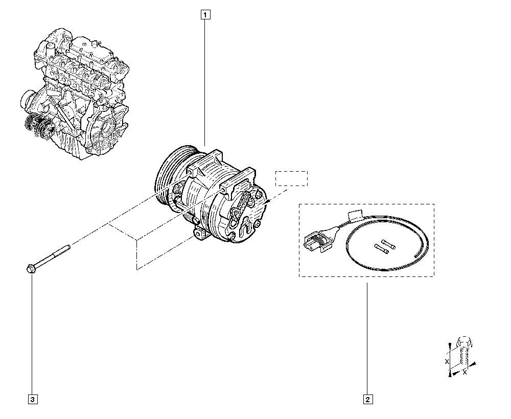 Vauxhall 8200454172 - Компресор, климатизация parts5.com