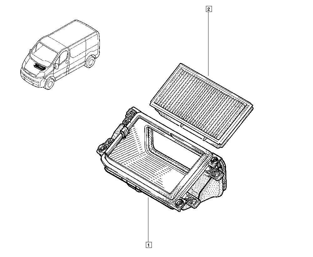 Vauxhall 7701050319 - Filtr, wentylacja przestrzeni pasażerskiej parts5.com