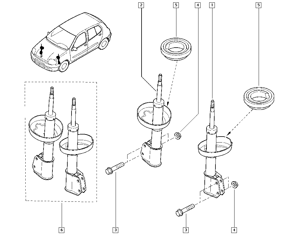 RENAULT 7701479313 - Amortizor parts5.com