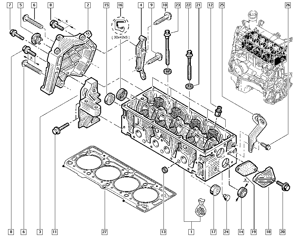 NISSAN 77002-74026 - Stopfen, Kipphebelwellen-Montagebohrung parts5.com