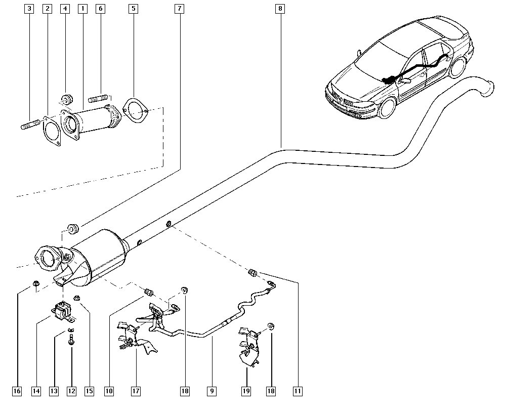 RENAULT (8200391217) - Датчик, давление выхлопных газов parts5.com