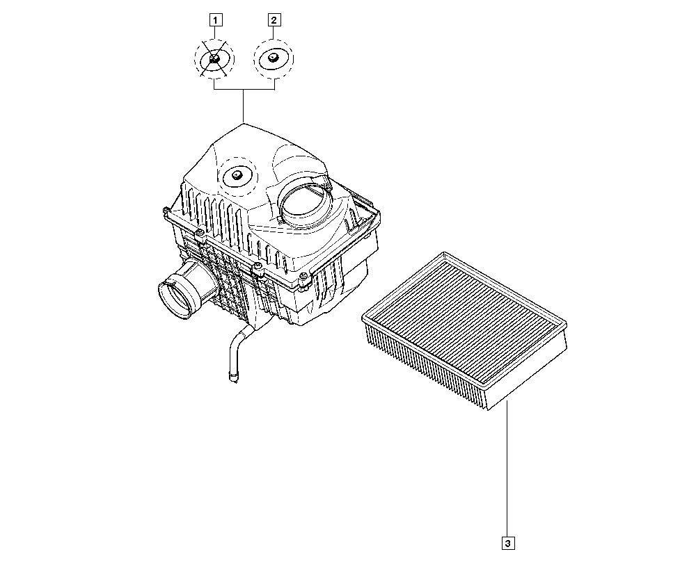 RENAULT 16 54 626 04R - Filter za vazduh parts5.com