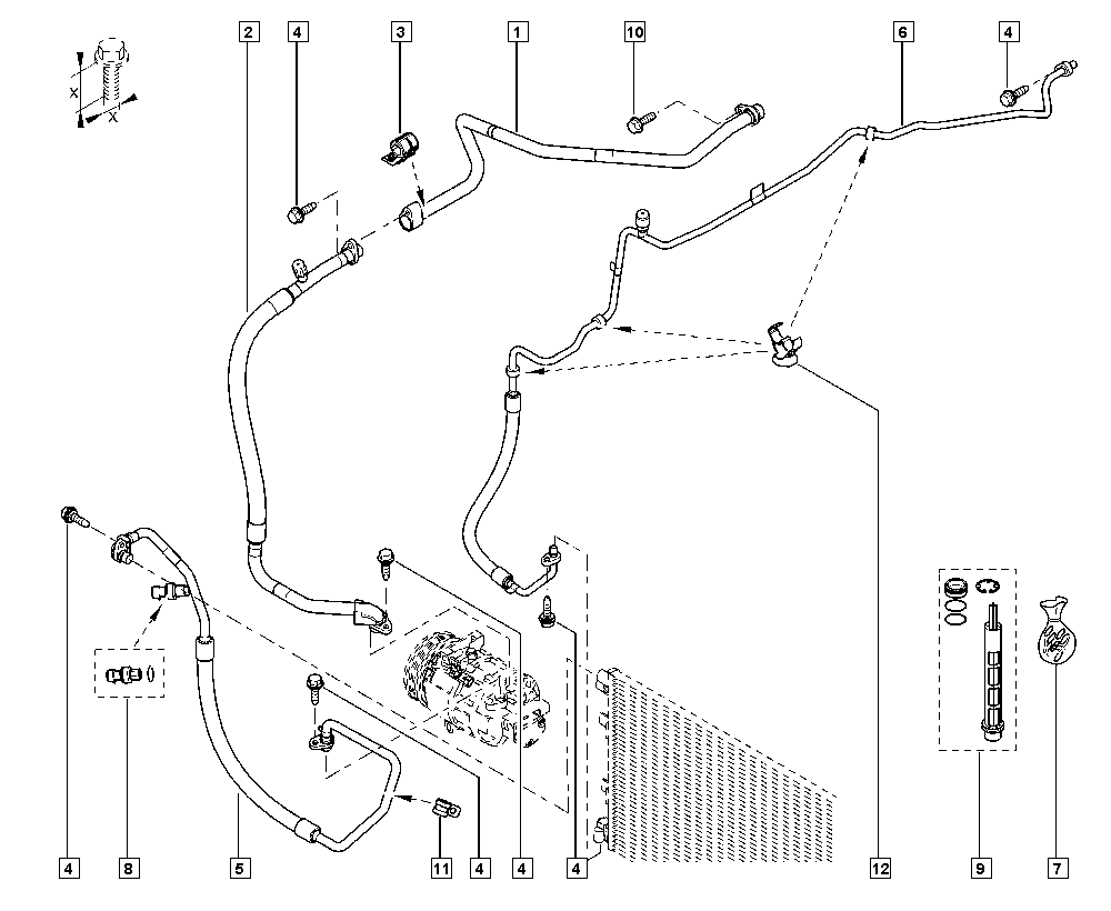 RENAULT 921361722R - Druckschalter, Klimaanlage parts5.com