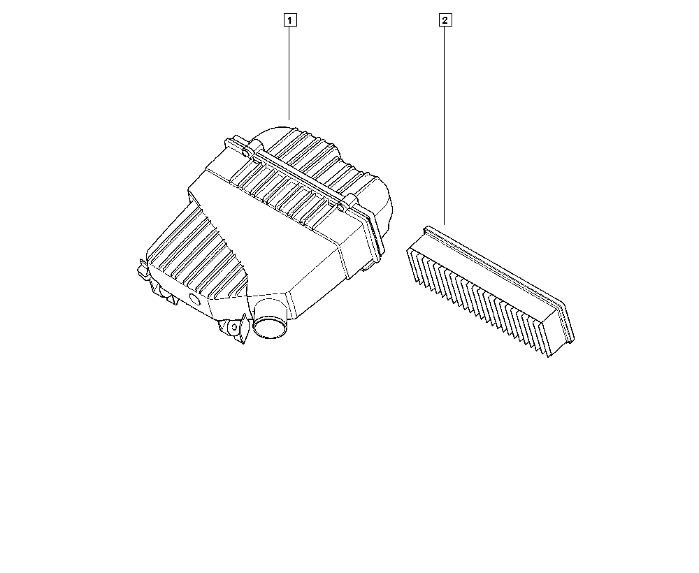 RENAULT 82 01 076 708 - Filtro de aire parts5.com