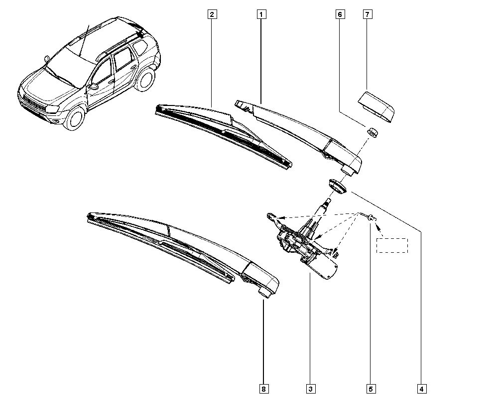 DACIA 7701066673 - Törlőlapát parts5.com