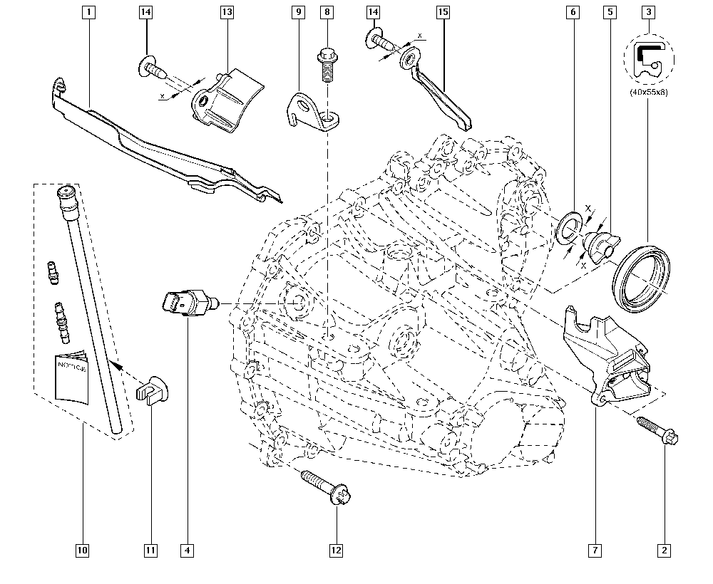 RENAULT 82 00 177 718 - Comutator, lampa marsalier parts5.com