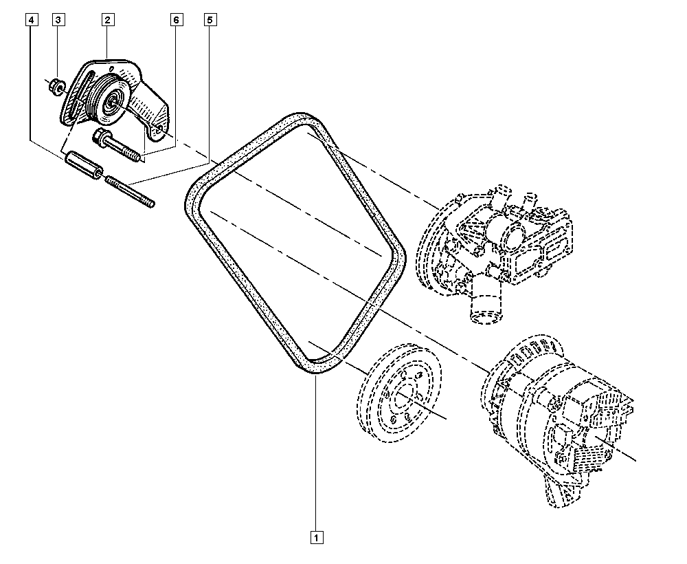 RENAULT 77 00 858 762 - Клиновой ремень, поперечные рёбра parts5.com