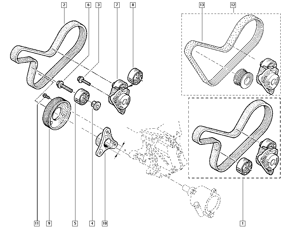 NISSAN 8200981266 - Ohjainrulla, moniurahihna parts5.com