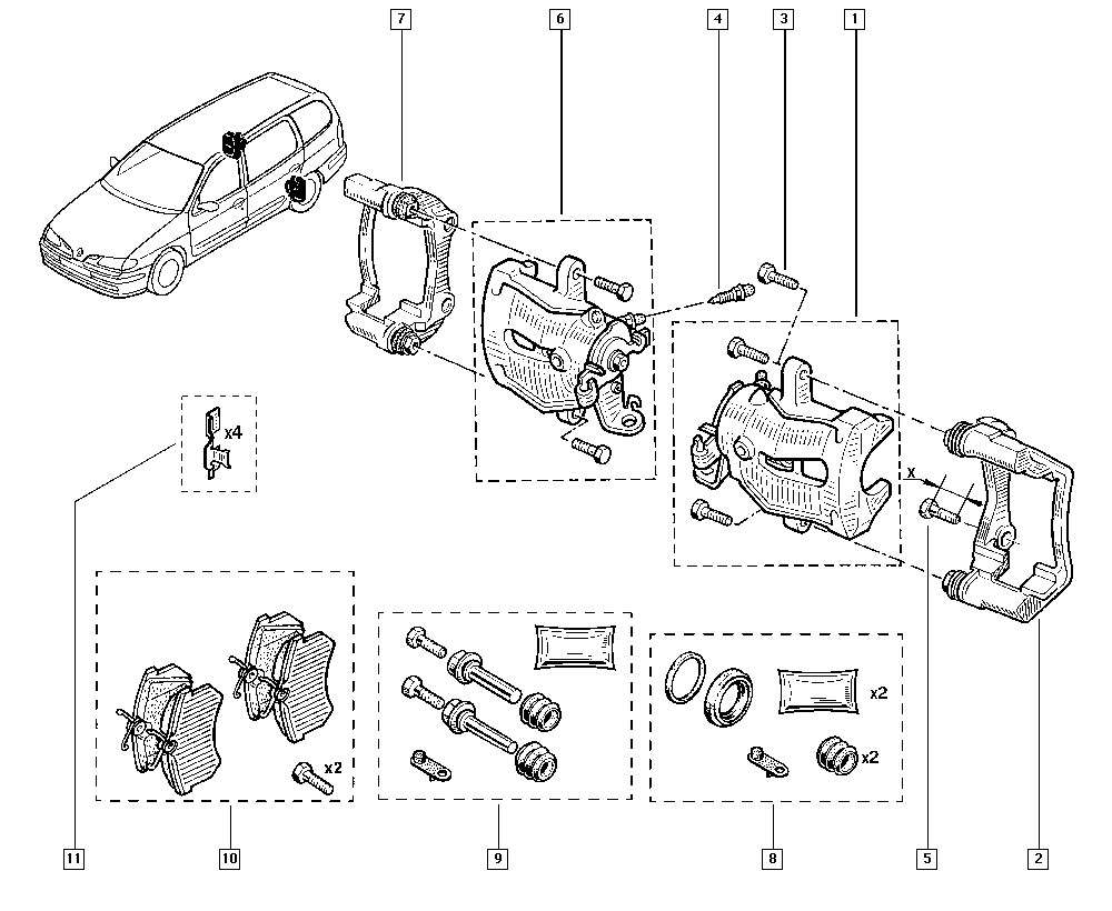 RENAULT 7701206344 - Bremssattel parts5.com