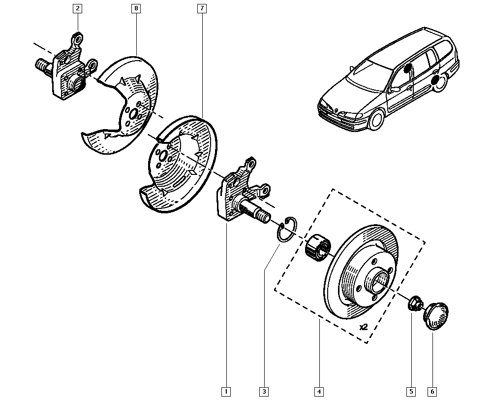 RENAULT 7703066040 - Rattalaagrikomplekt parts5.com