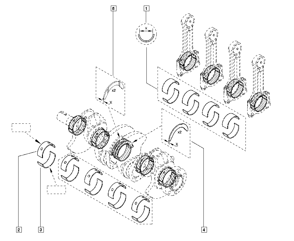 RENAULT 77 01 473 149 - Ροδέλα - αποστάτης, στροφαλ. άξονας parts5.com