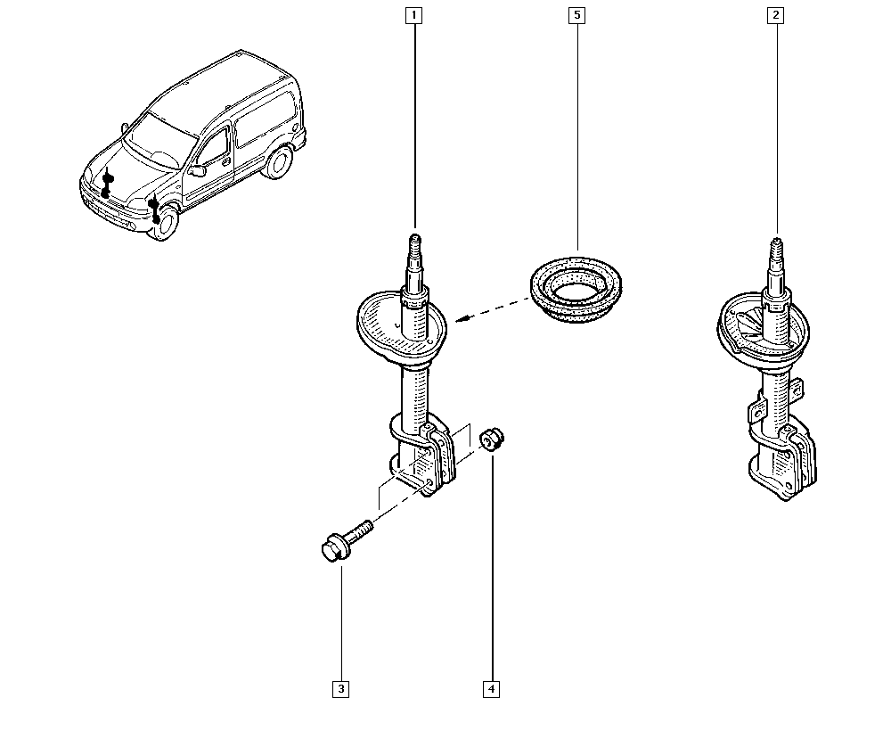 RENAULT 77 00 314 021 - Amortizer parts5.com