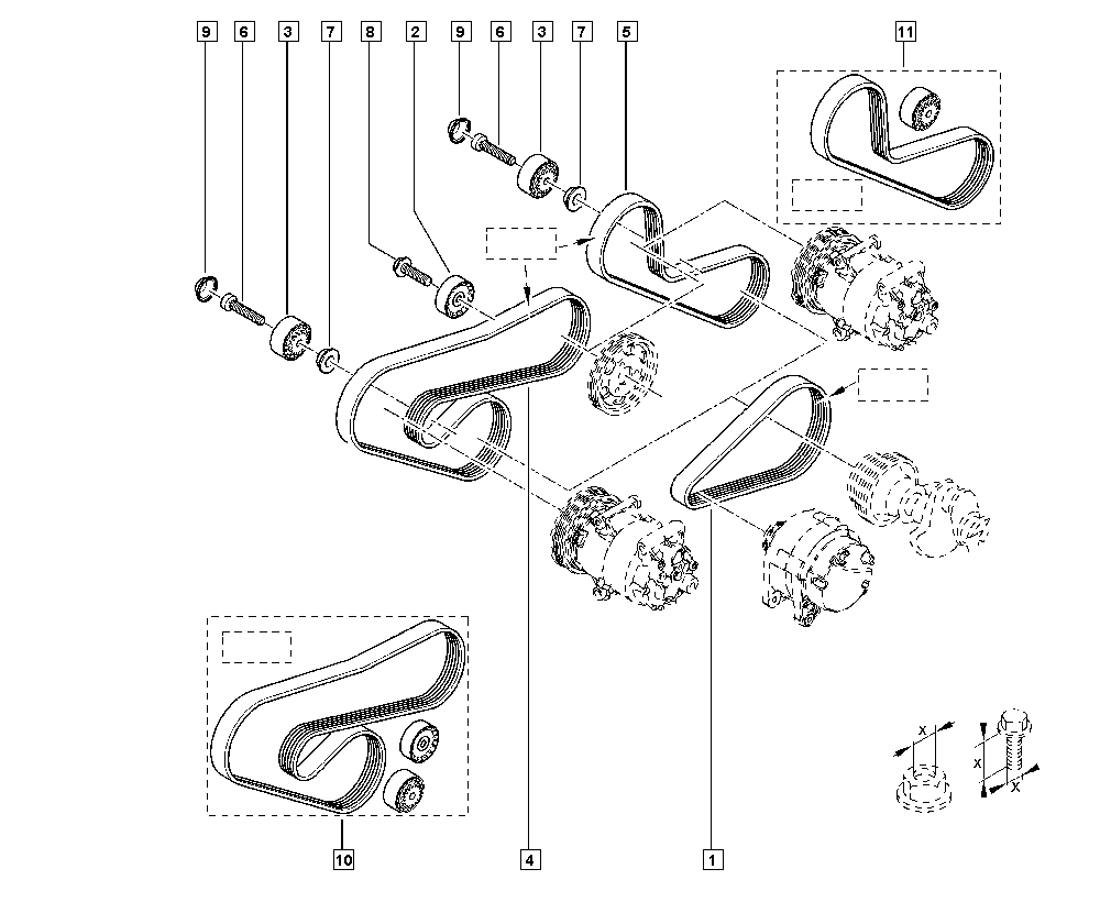 RENAULT 82 00 830 190 - Keilrippenriemen parts5.com