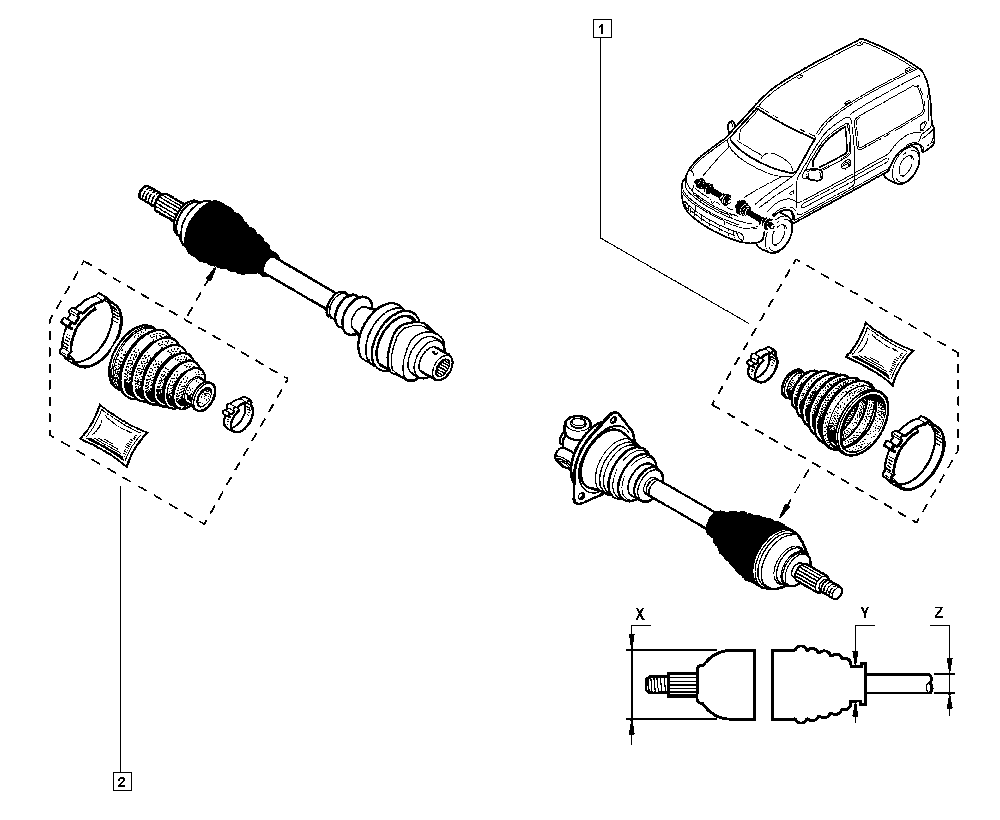 DACIA 7701 209 238 - Bellow, drive shaft parts5.com