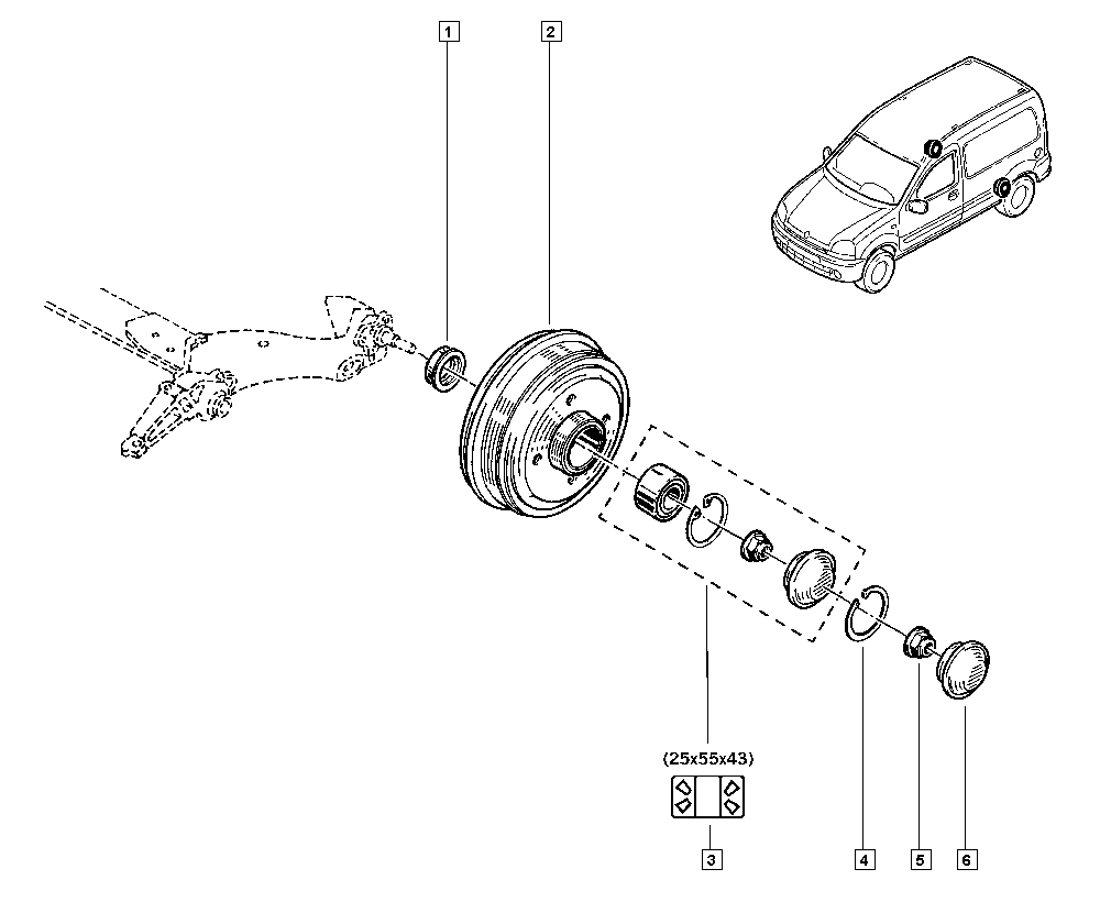 RENAULT 82 00 741 074 - Спирачен барабан parts5.com