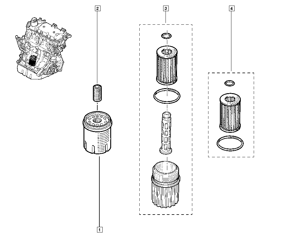 NISSAN 8200257642 - Oil Filter parts5.com