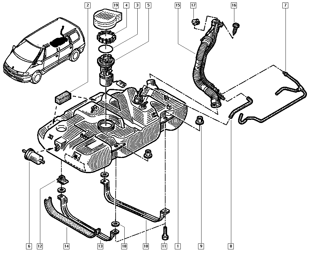 RENAULT 60 25 304 881 - Sensor, nivel de combustible parts5.com