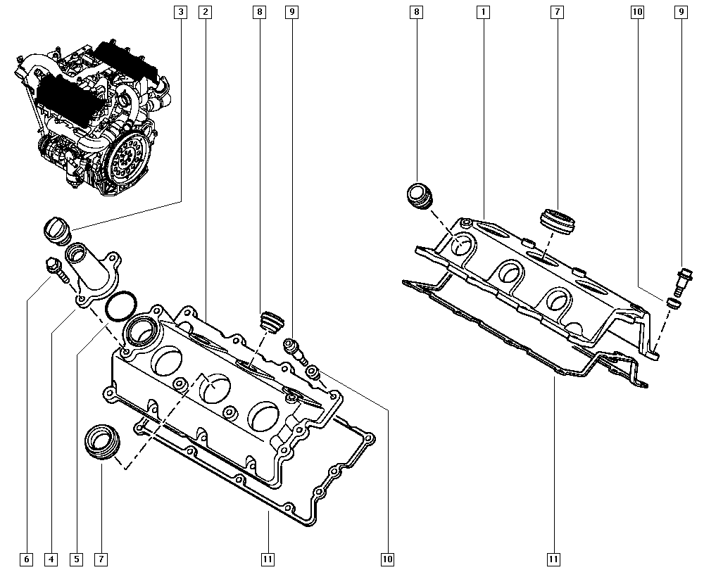 DACIA 8200 800 258 - Капачка, гърловина за наливане на масло parts5.com