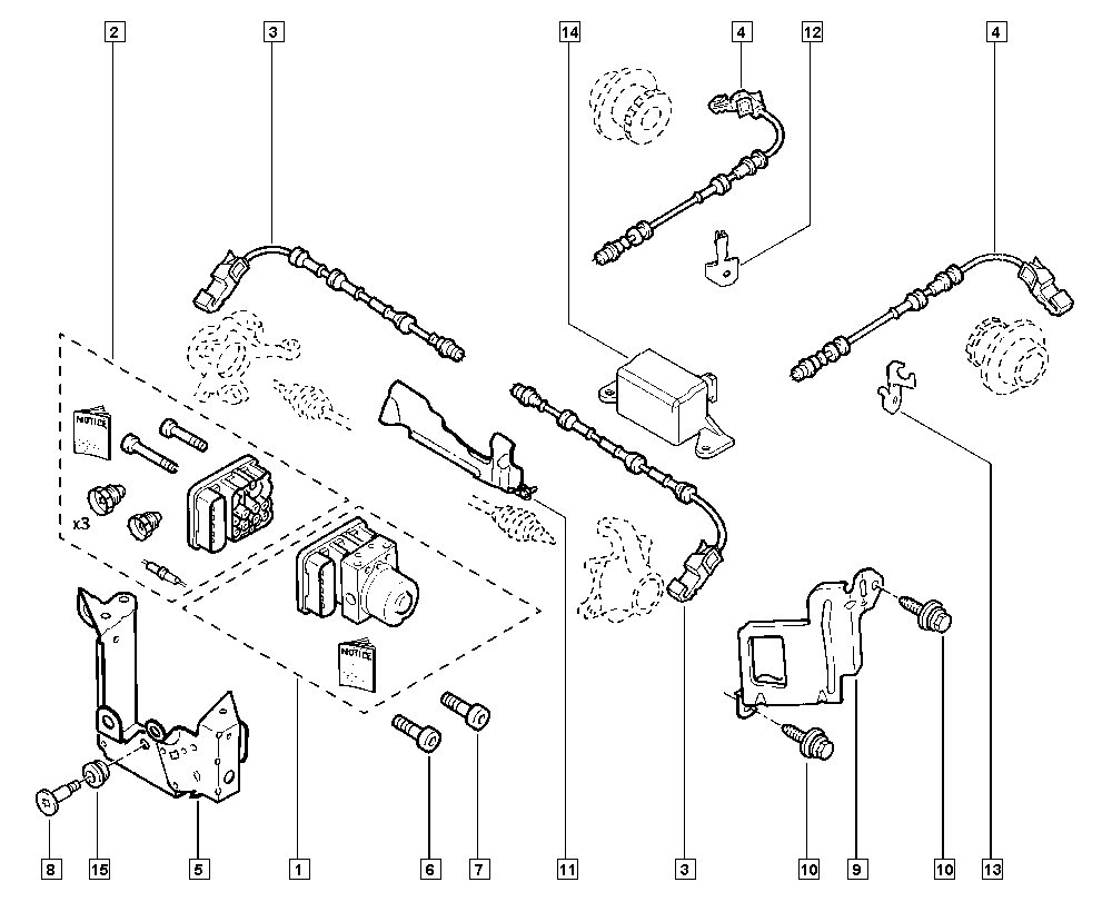 RENAULT 82 00 084 125 - Датчик ABS, частота вращения колеса parts5.com