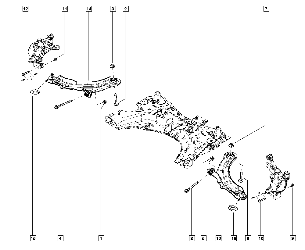 RENAULT 5450 527 37R - Lenker, Radaufhängung parts5.com