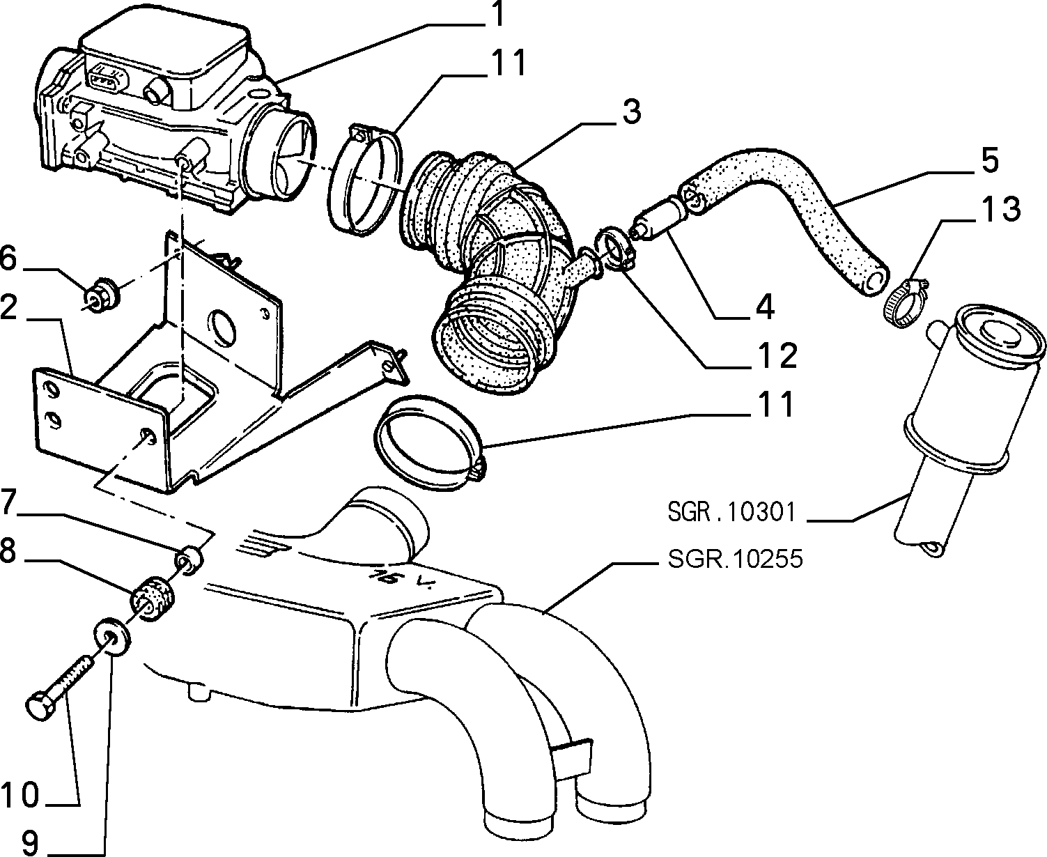 FIAT 14084211 - Matica, ispušna koljenasta cijev parts5.com