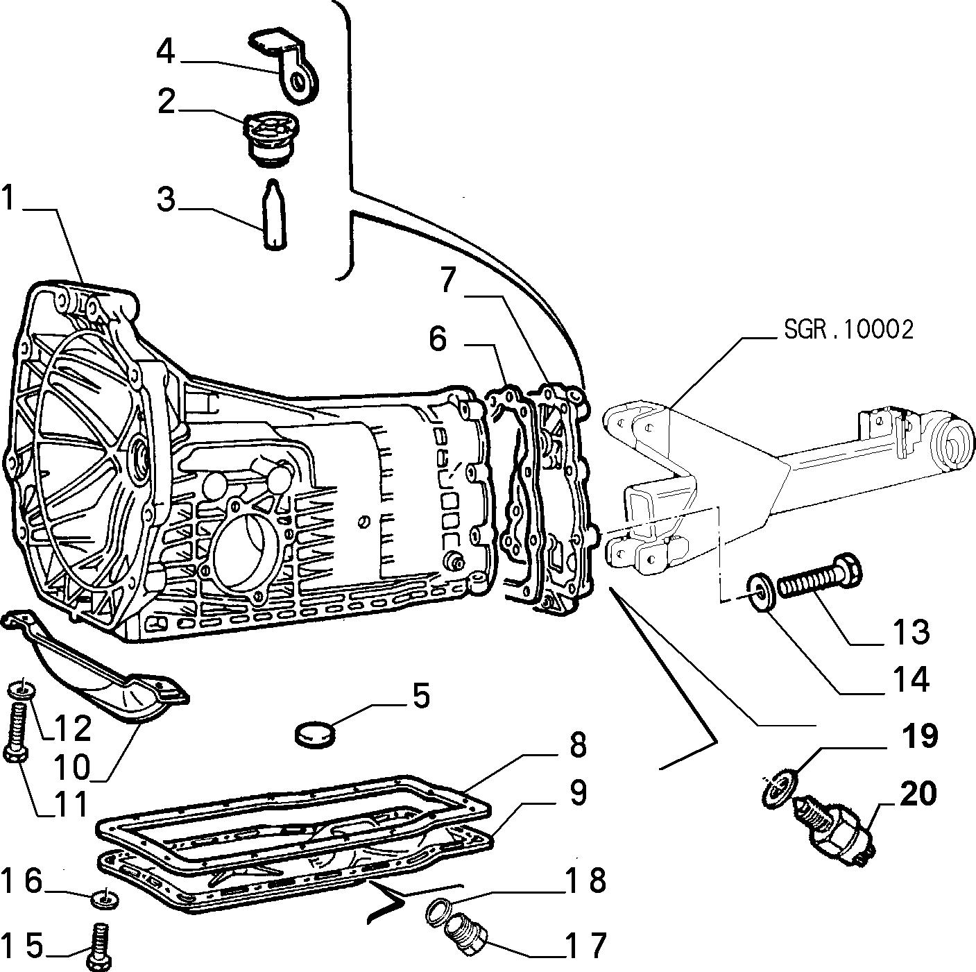 Lancia 10263450 - Inel etansare, surub drena ulei parts5.com