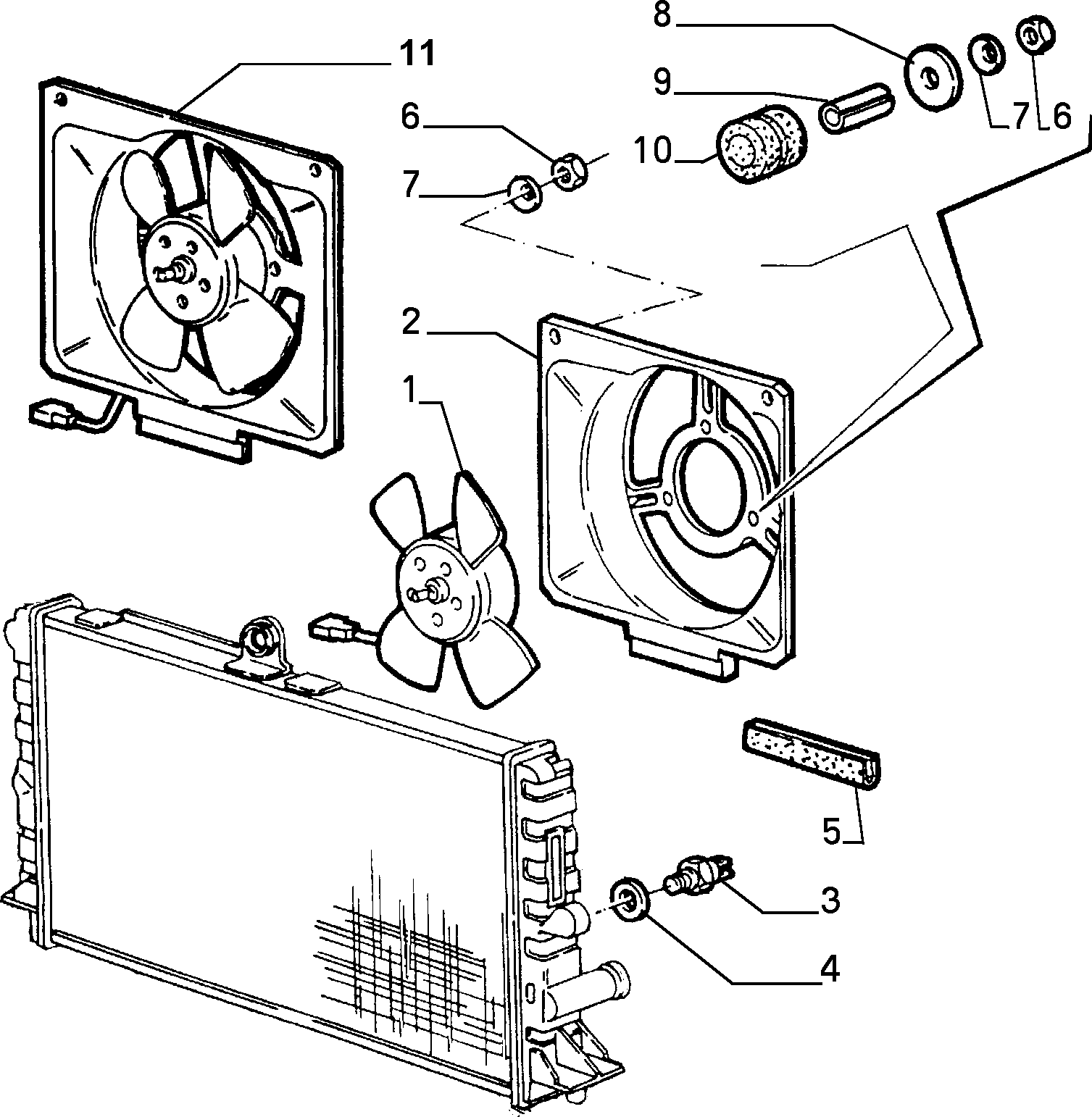 FIAT 60585603 - Temperature Switch, radiator / air conditioner fan parts5.com