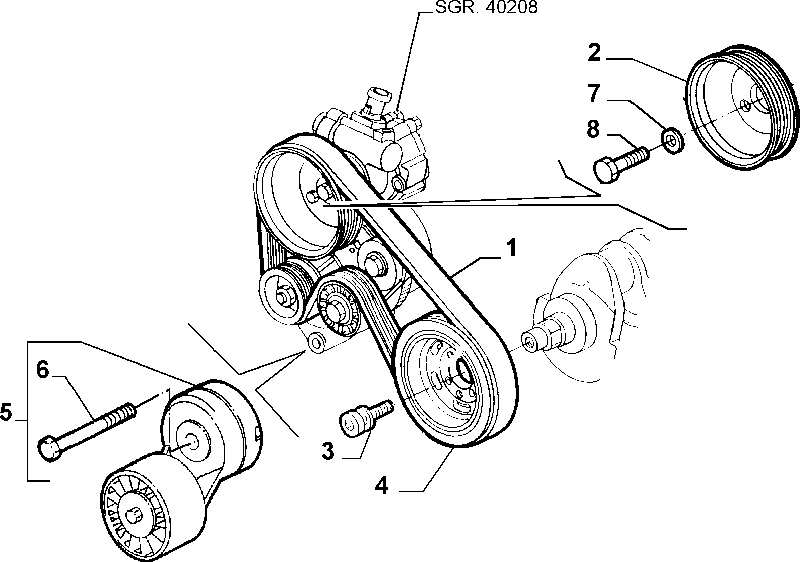 FIAT 60662969 - Curea transmisie cu caneluri parts5.com