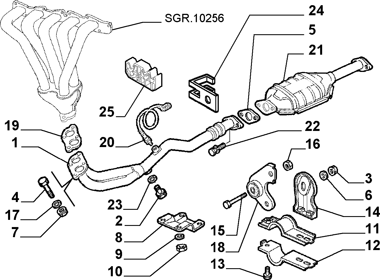 FIAT 46750242 - Ламбда-сонда parts5.com